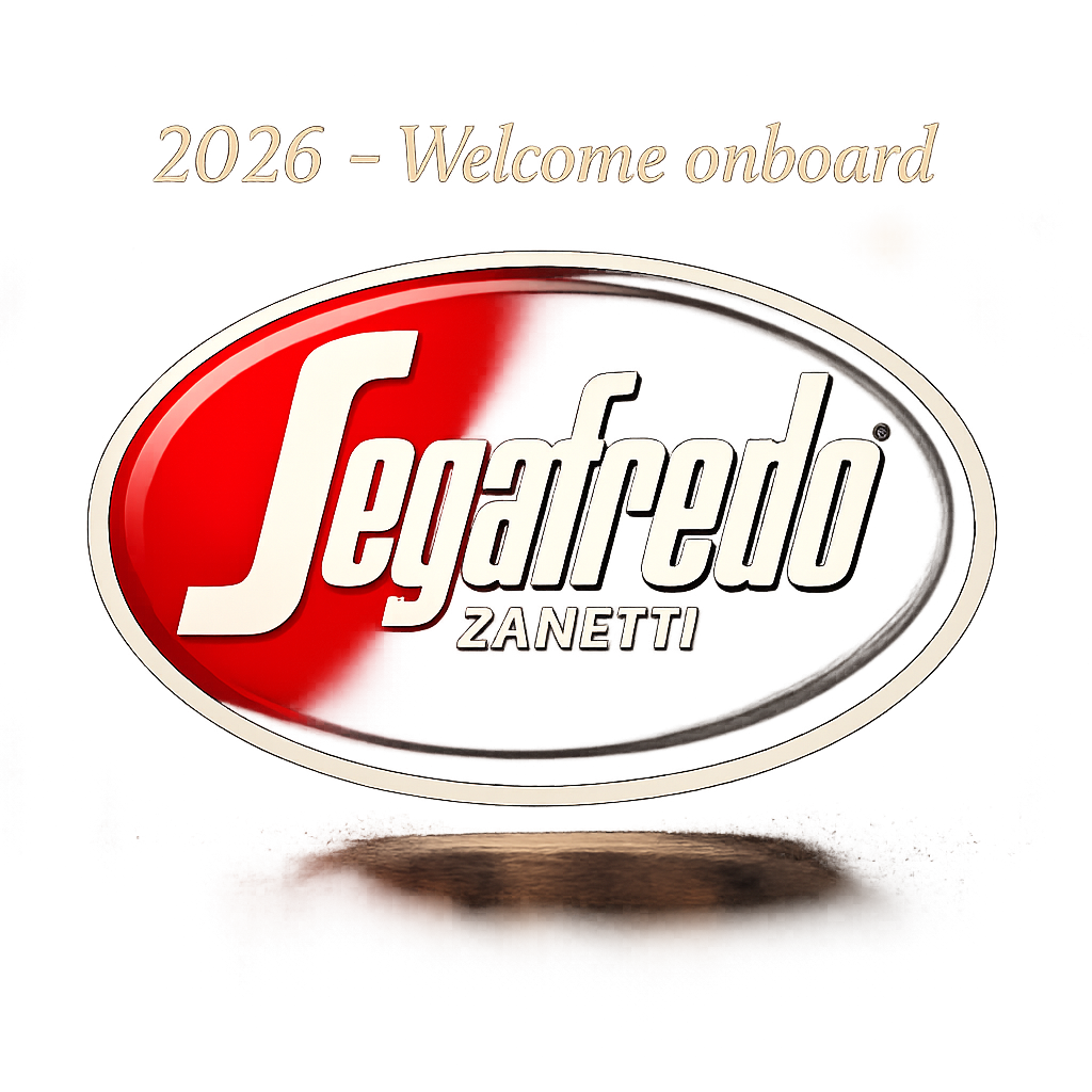 cinematic The Segafredo Zanetti trademark original colors just surrounded by the phrase 2026 Welcome onboardwith few words-1 cinematic The Segafredo Zanetti trademark original colors just surrounded by the phrase 2026 Welcome onboardwith few words-1
